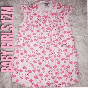BABY GIRLS 12M Carter’s Flamingo Romper